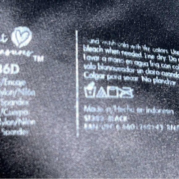 Secret Treasures Black Lace Overlay Bra NWT - Picture 8 of 8